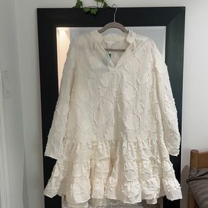H&M cream dress